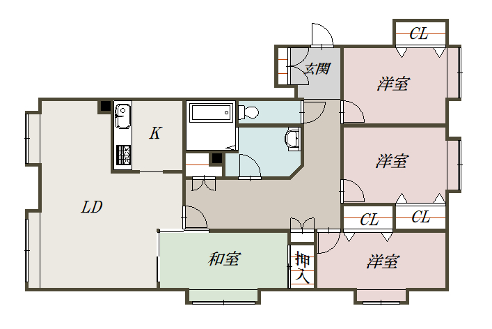 ロジェ豊岡アベール1103間取図