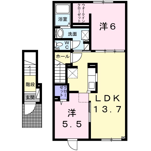 セプテットⅣ204間取図