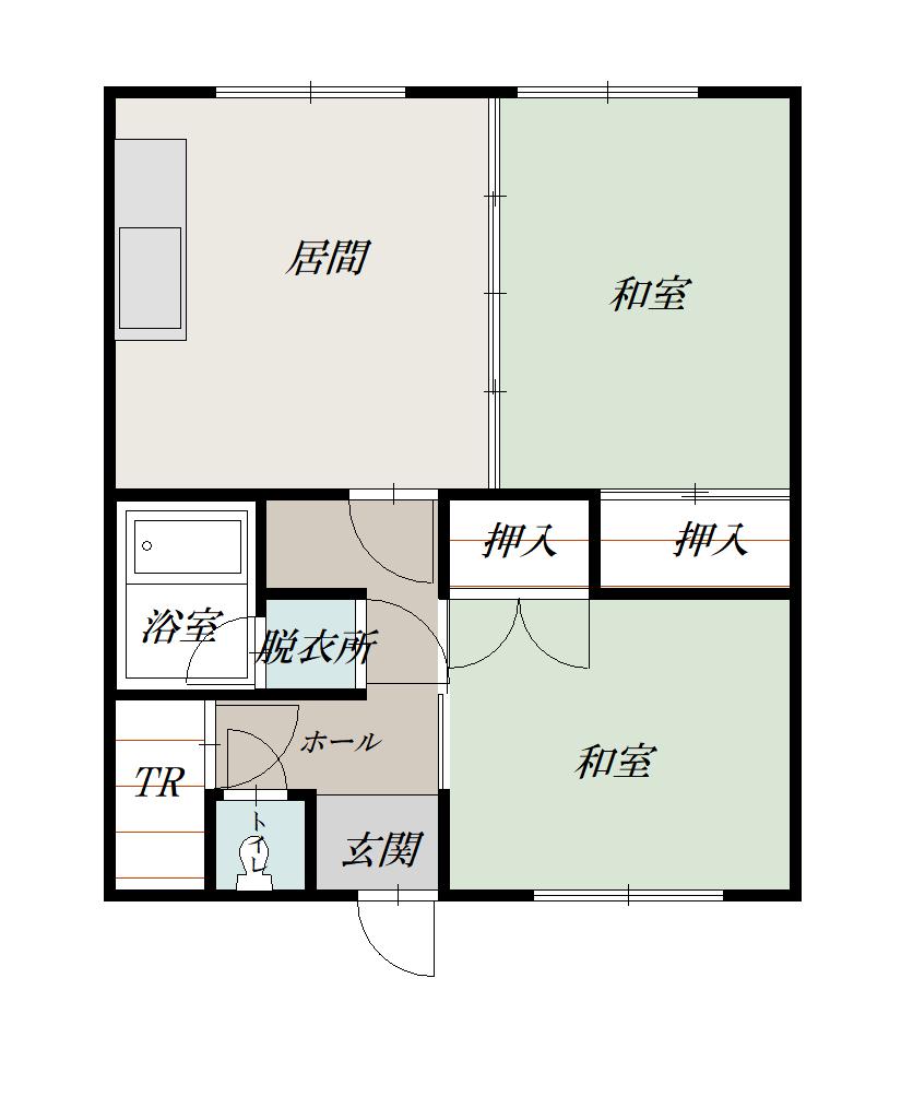 第一豊岡マンション1間取図