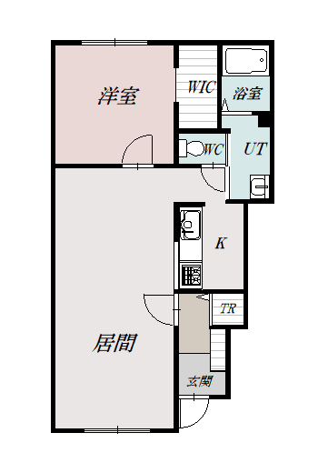 パークサイドスクエアⅡ101間取図