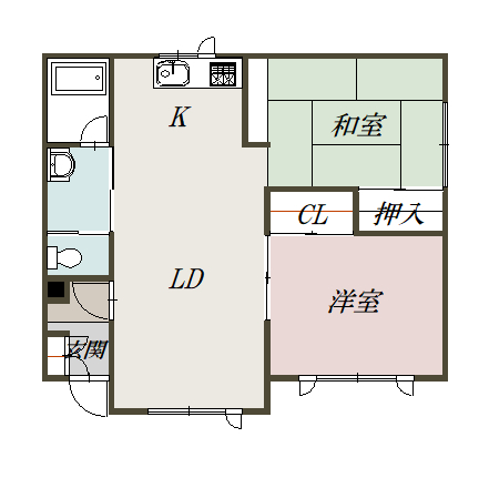 フジハイツ101間取図