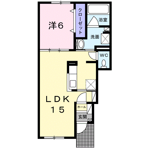 すがジーナ101間取図