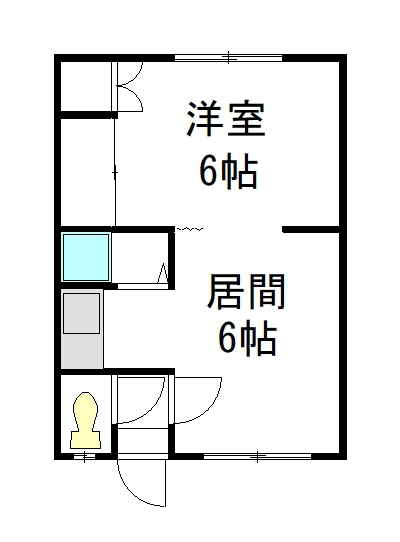 新富１１ハイツ102間取図