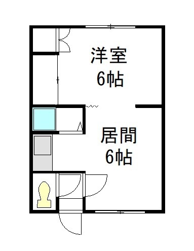 新富１１ハイツ202間取図