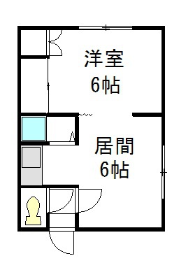 新富１１ハイツ207間取図