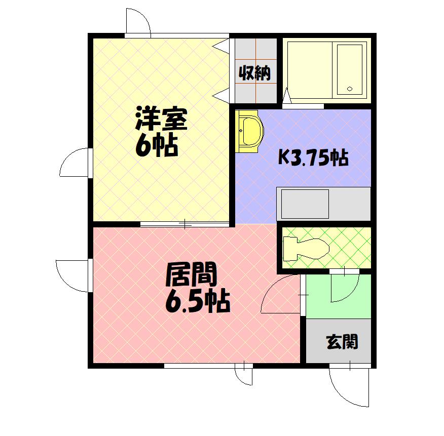 ＡＲＩＧＡＴＯ　ＨＯＵＳＥ　Ⅱ201間取図