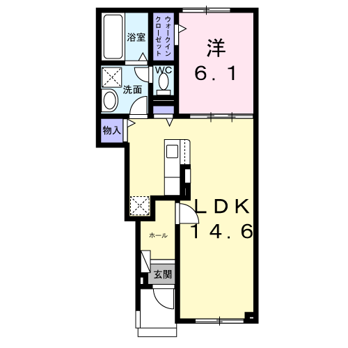 ヒカリ　テラス　Ａ103間取図