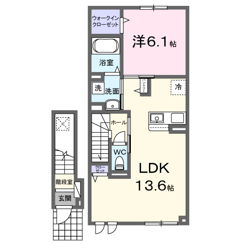 ヒカリ　テラス　Ｂ202間取図