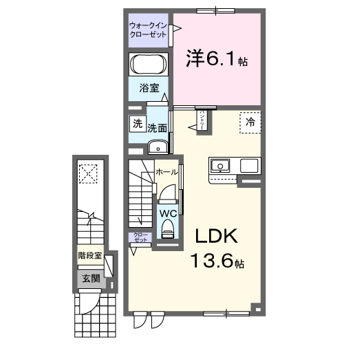 ヒカリ　テラス　Ｂ203間取図