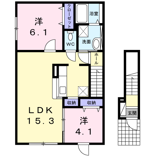 セレーノⅡ201間取図