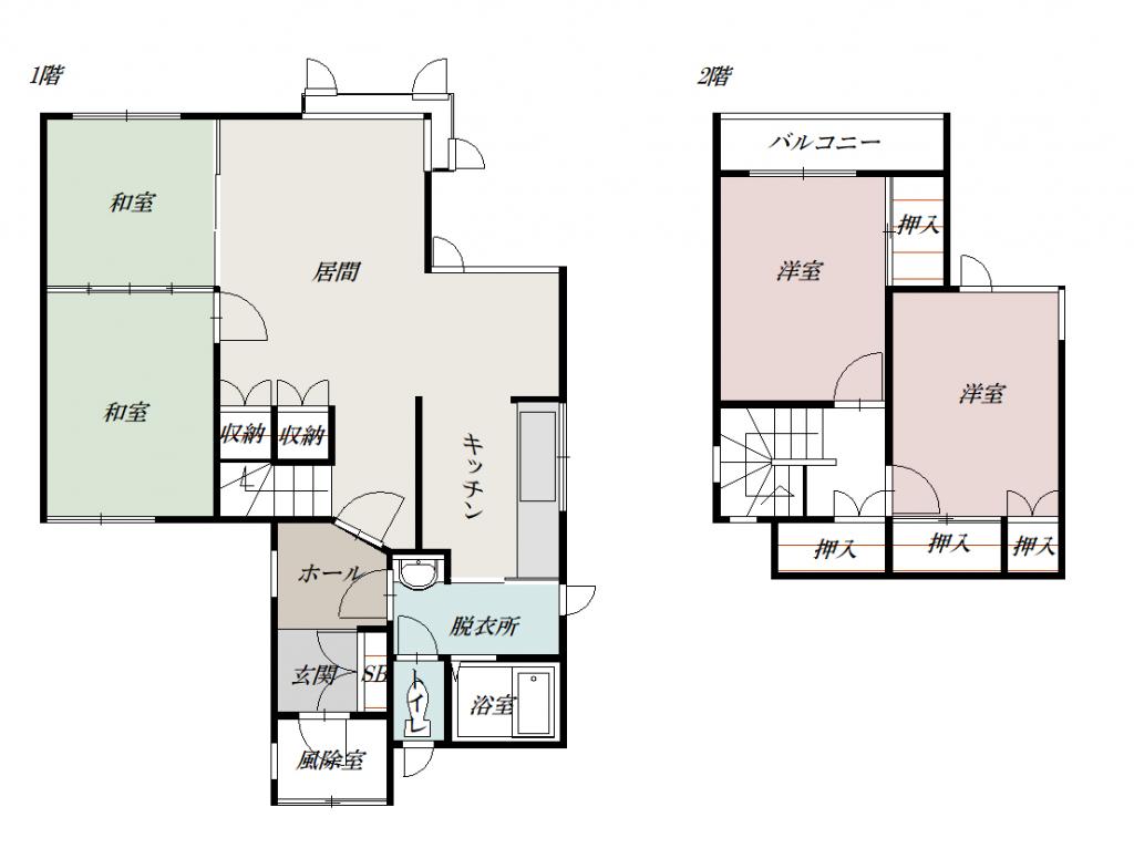 神居２－２１戸建zzz間取図