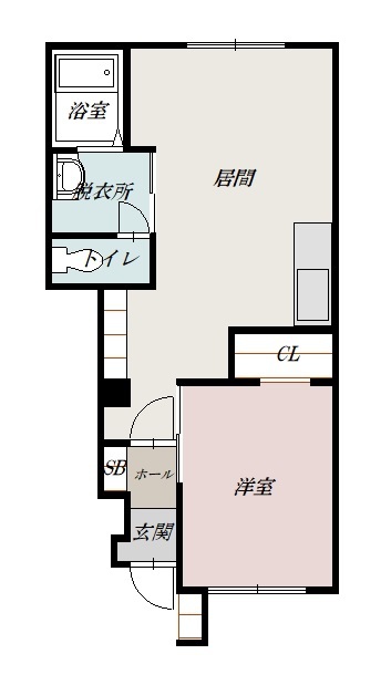 カームリーピュアα102間取図