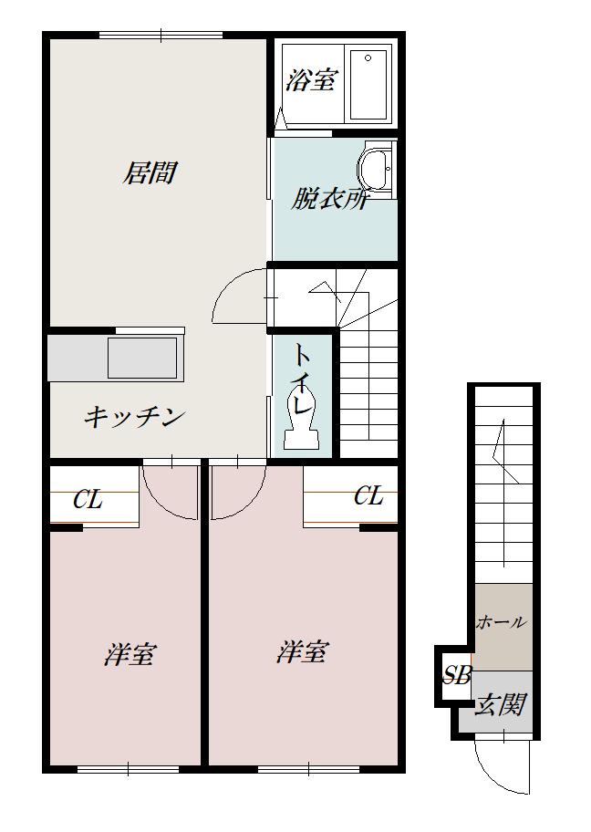 カームリーピュアα203間取図