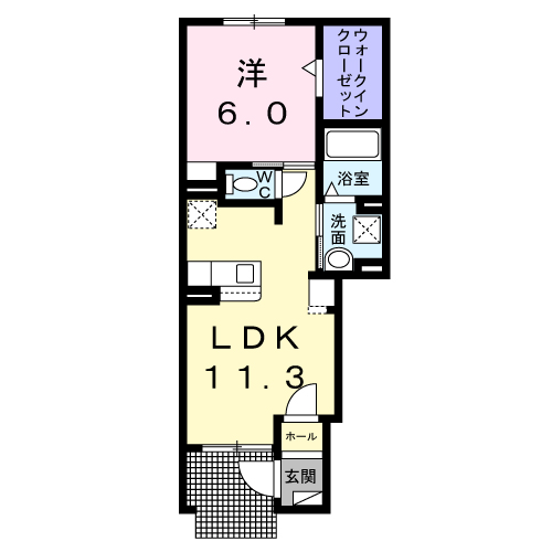 アスカⅠ101間取図