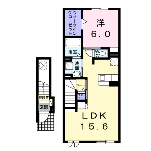 アスカⅠ202間取図