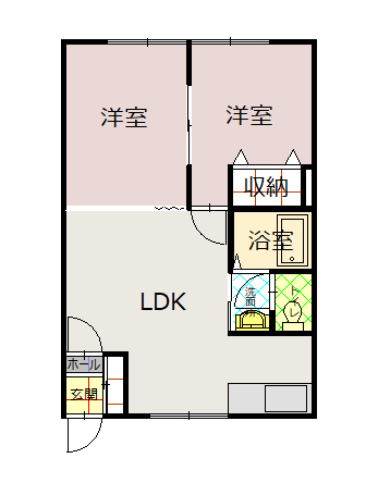 エーコーエミールたかす101間取図