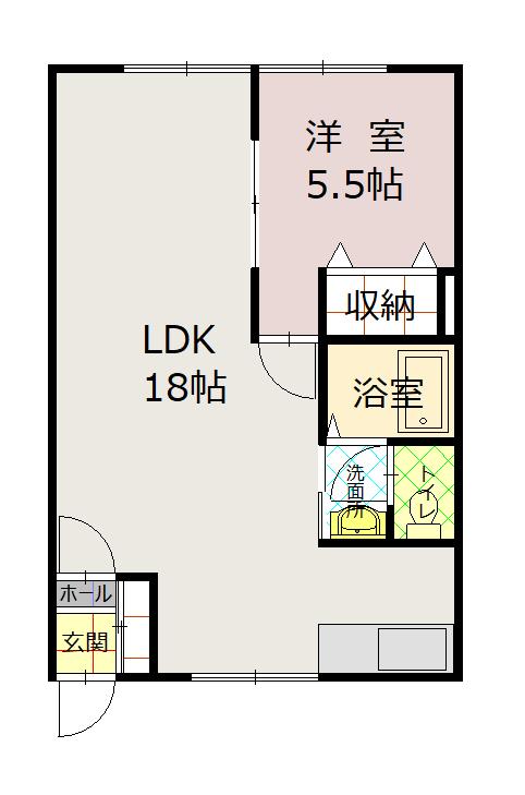 エーコーエミールたかす202間取図