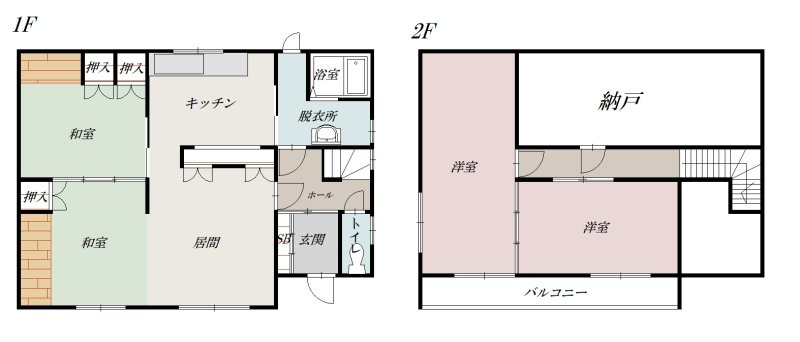 南が丘２丁目借家zzz間取図