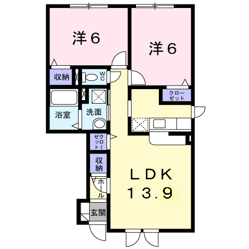 セレノ103間取図