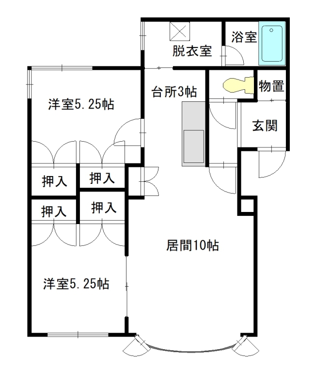 エクセレント201間取図