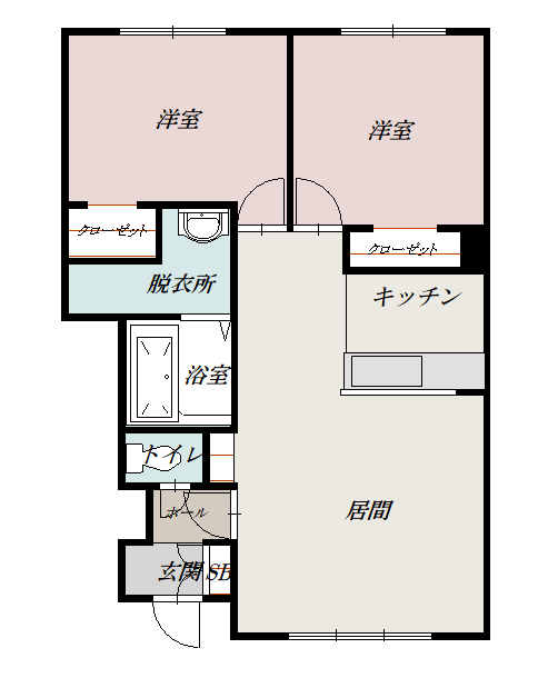 新富２－２ＡＰ102間取図