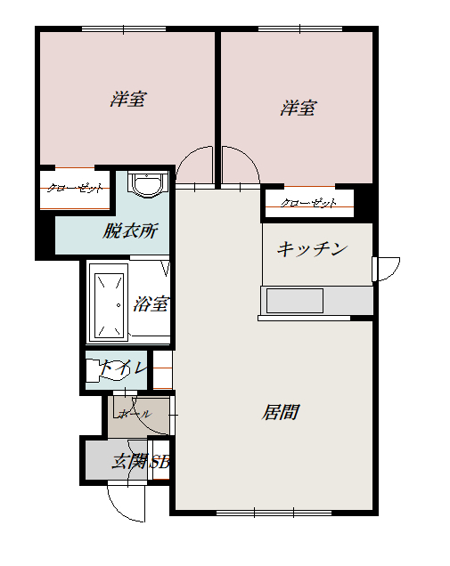 新富２－２ＡＰ103間取図