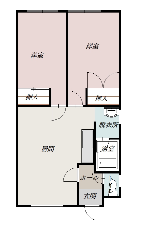 ファミール202間取図