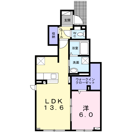 オーク　サイド　パレスⅠ103間取図