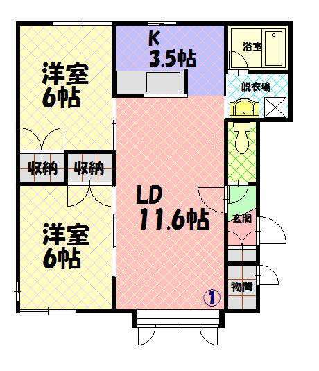 エルミＢ201間取図