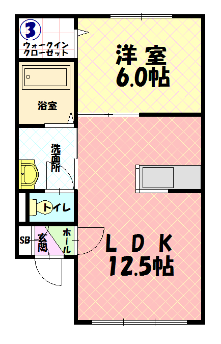 ガーデンコート103間取図