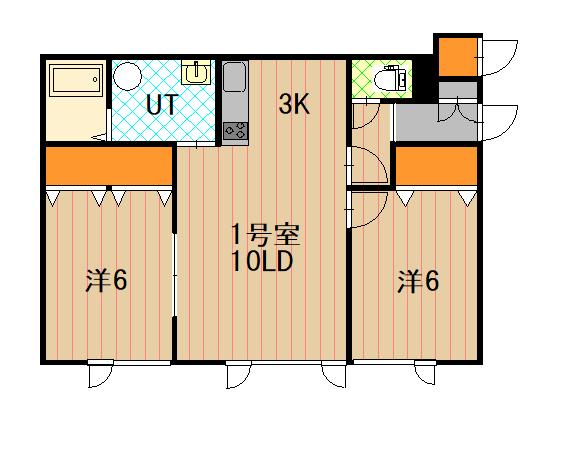 ブルーム１０１間取図
