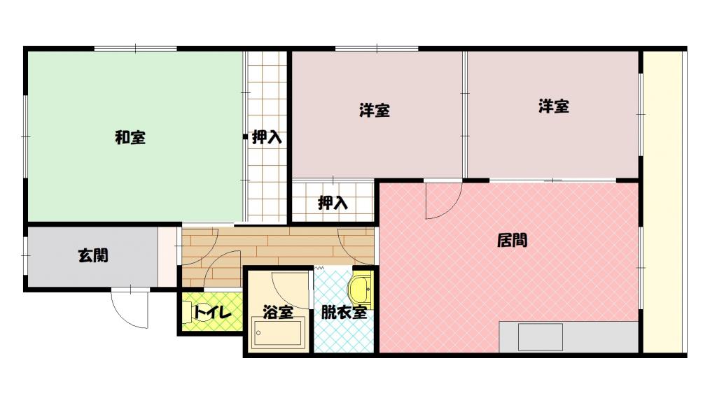 石川マンション301間取図