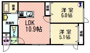 ハピア６８203間取図