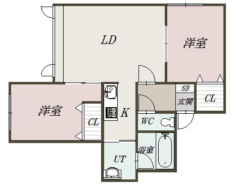 カルナ102間取図