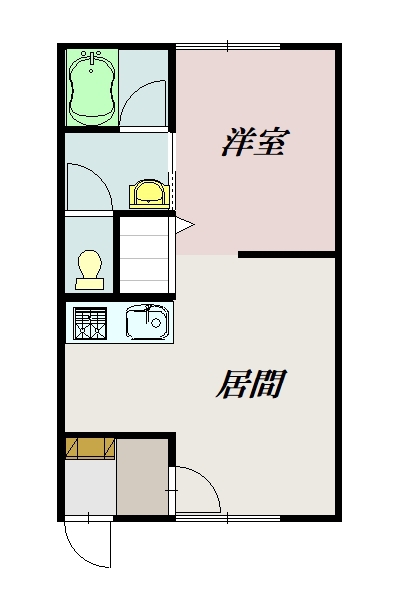 セピア５．１102間取図