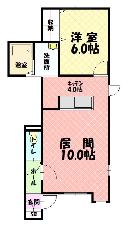 ＫーＤＲＥＡＰＥ102間取図