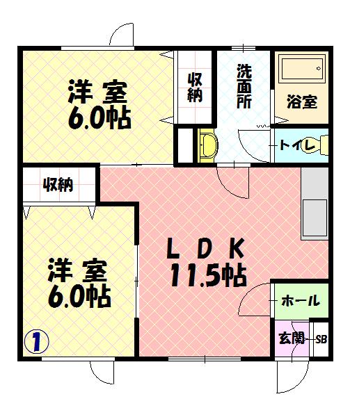 メゾン和201間取図