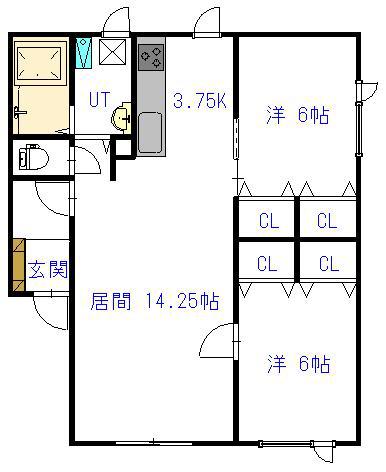 グランビュー４．４202間取図