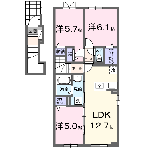 トアリス　Ⅲ201間取図