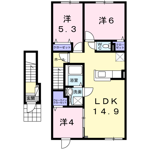 ドリームズ　ワイズ204間取図