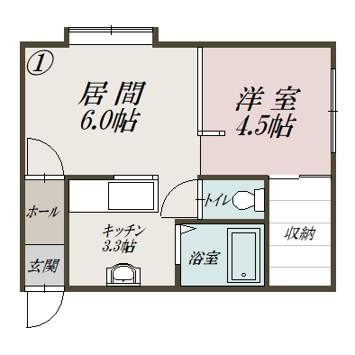 ハイステンフルーン　Ａ201間取図