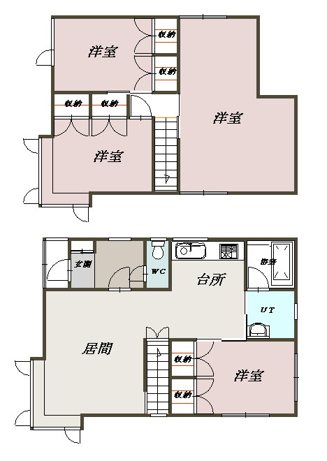 千田貸家ZZZ間取図