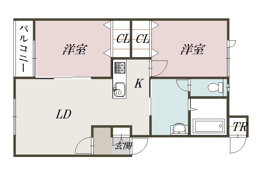 ＰｒｉｍｅｖｅｒｅⅠ（プリムヴェール）102間取図