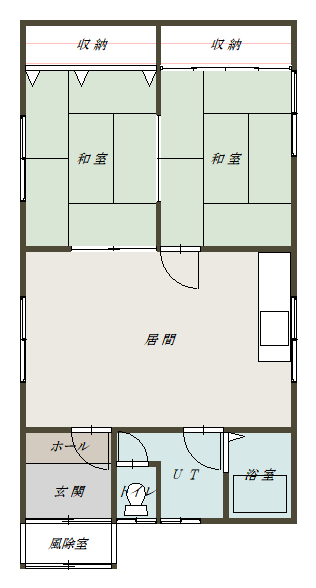 東光７－６平屋（３－６）zzz間取図