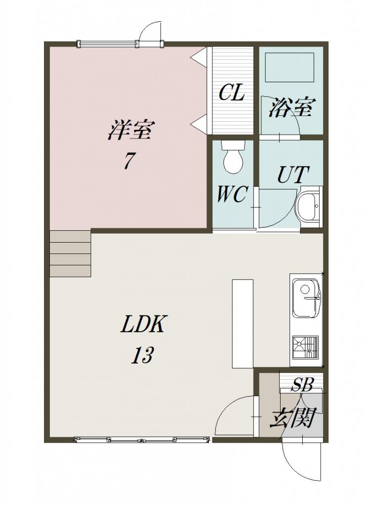 ＹＡＭＡＺＡＫＩ　Ⅰ・Ⅱ2-207間取図