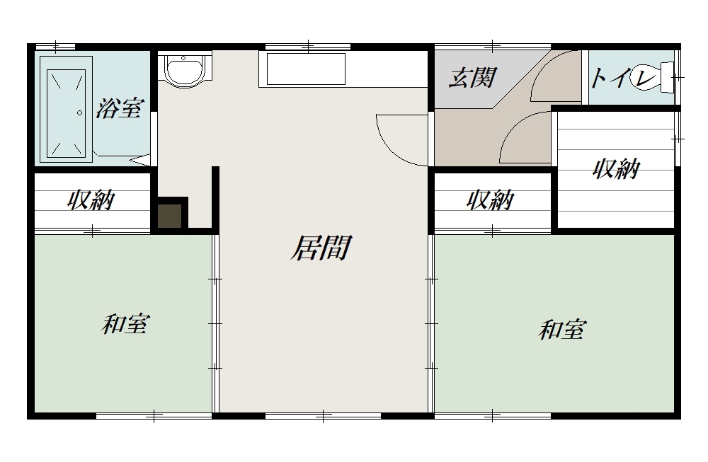 東光６－７平屋　Ｆzzz間取図