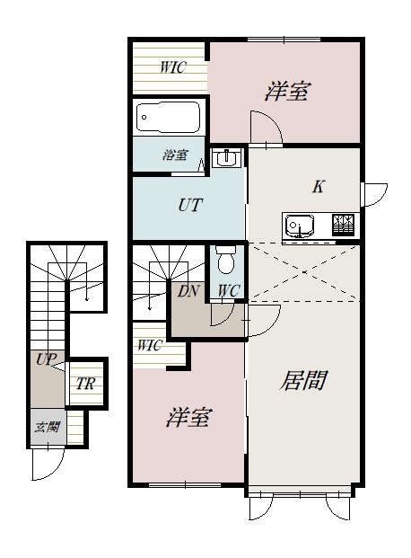 ＫＵＲＯＲＯ（クロロ）２０３間取図