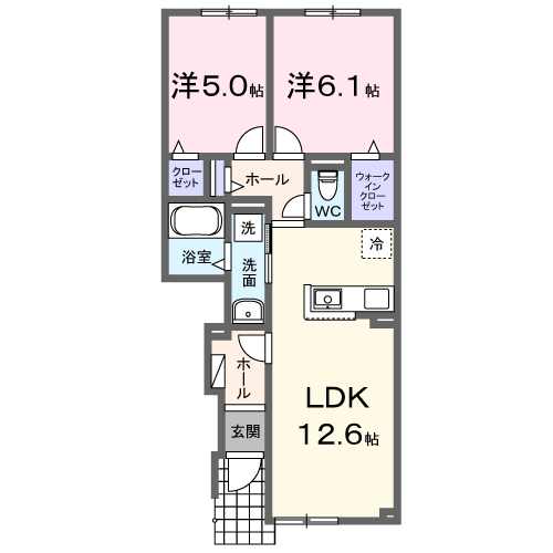 メゾン　ベル102間取図