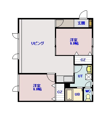 メゾン・ド　ＣＨＩＢＩＲＵ205間取図