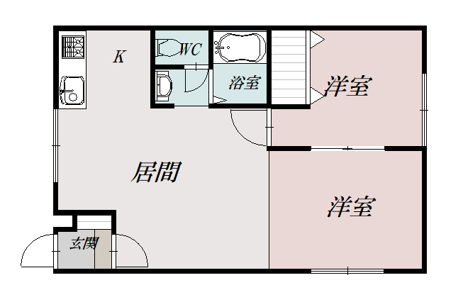 リバティ士別Ａ105間取図